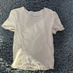American eagle babydoll ribbed tee